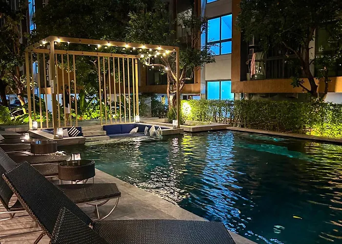 Apartment Luxury Near On Nut Bts Station With Swimming Pool *
